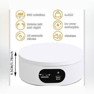 White Rotating Display Stand NIB